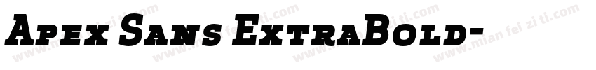 Apex Sans ExtraBold字体转换